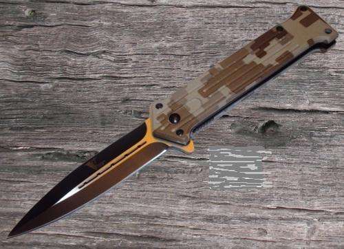 ARMY COVERT OPS KNIFE - WITH DIGITAL CAMO HANDLE / DAGGER DESIGN!!!